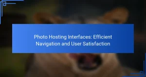 Rozhraní pro hostování fotografií: Efektivní navigace a spokojenost uživatelů