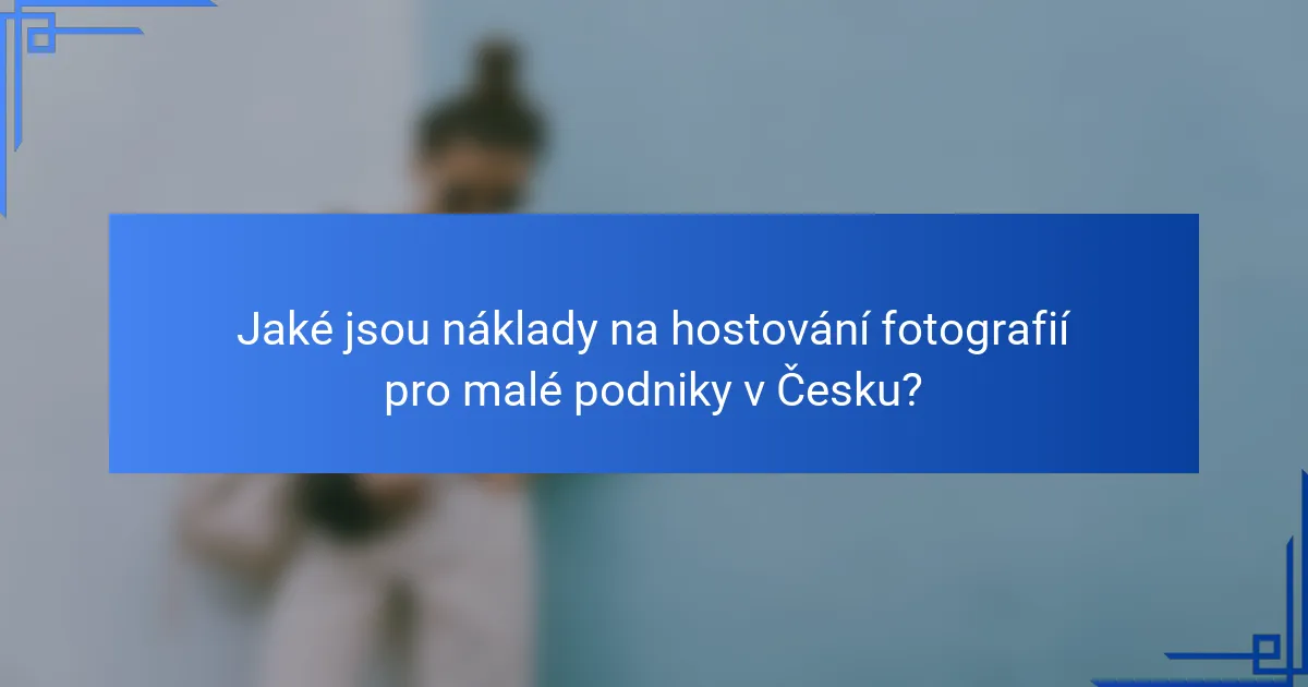 Jaké jsou náklady na hostování fotografií pro malé podniky v Česku?